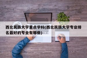 西北民族大学重点学科(西北民族大学专业排名最好的专业有哪些)